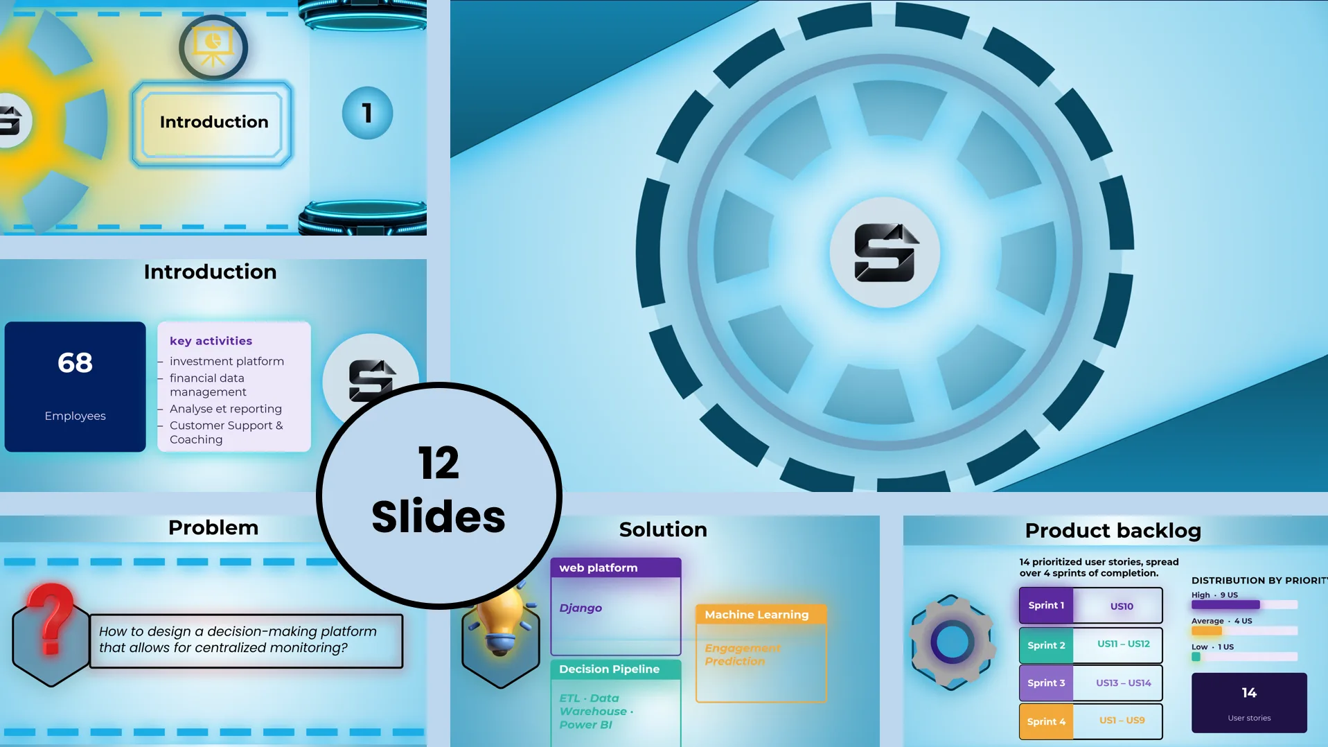 Software — 12-Slide PowerPoint Template PowerPoint template preview
